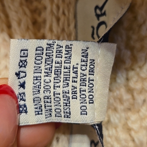 Aran Merino Wool Chunky Fisherman Knit Double Collar Cardigan Coat Sweater NWOT - Picture 13 of 14